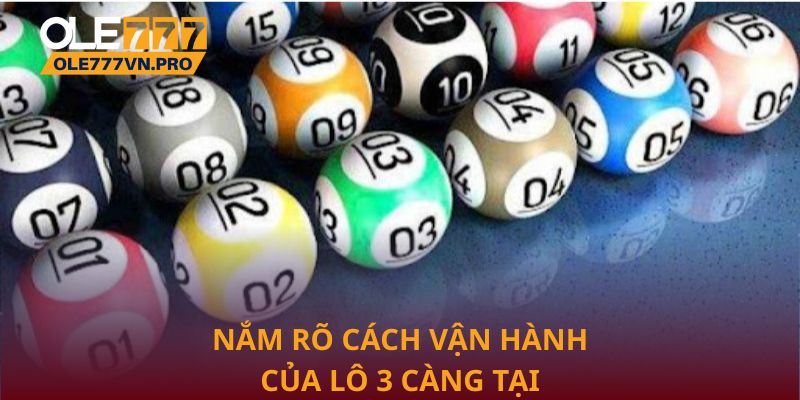 Nắm rõ cách vận hành của lô 3 càng tại Ole777