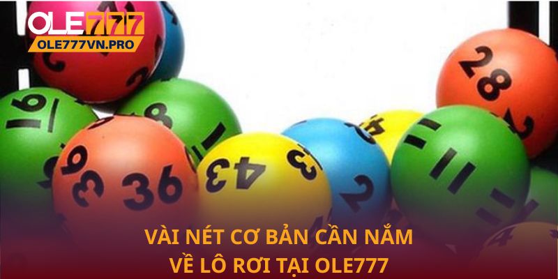 Vài nét cơ bản cần nắm về lô rơi tại Ole777